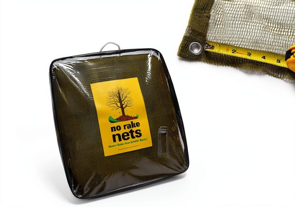 No Rake Net HDPE Leaf Collection Reusable Lawn Netting-1