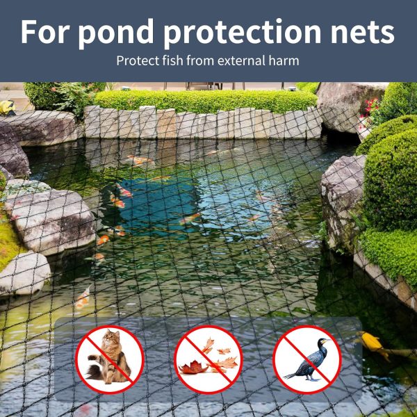 Black Polyethylene Pond Netting for Garden Protection-1