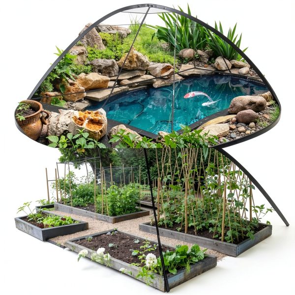 DEERFAMY Pond Netting Polyester Dome Cover Easy Access-7