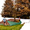 No Rake Net HDPE Leaf Collection Reusable Lawn Netting-3