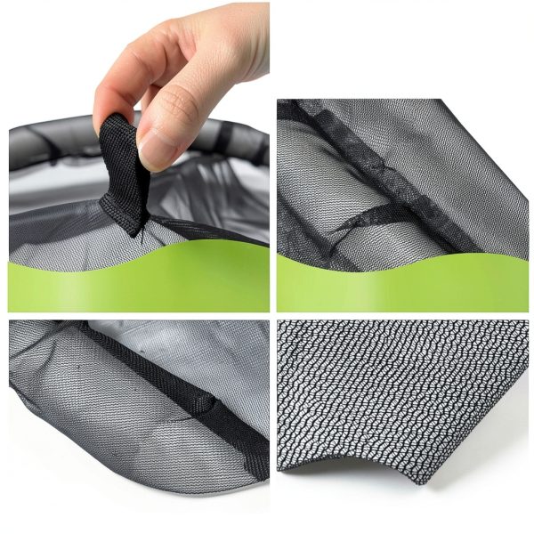 Pond Netting LVPETALIZE Nylon Floating Plant Protector Black-4
