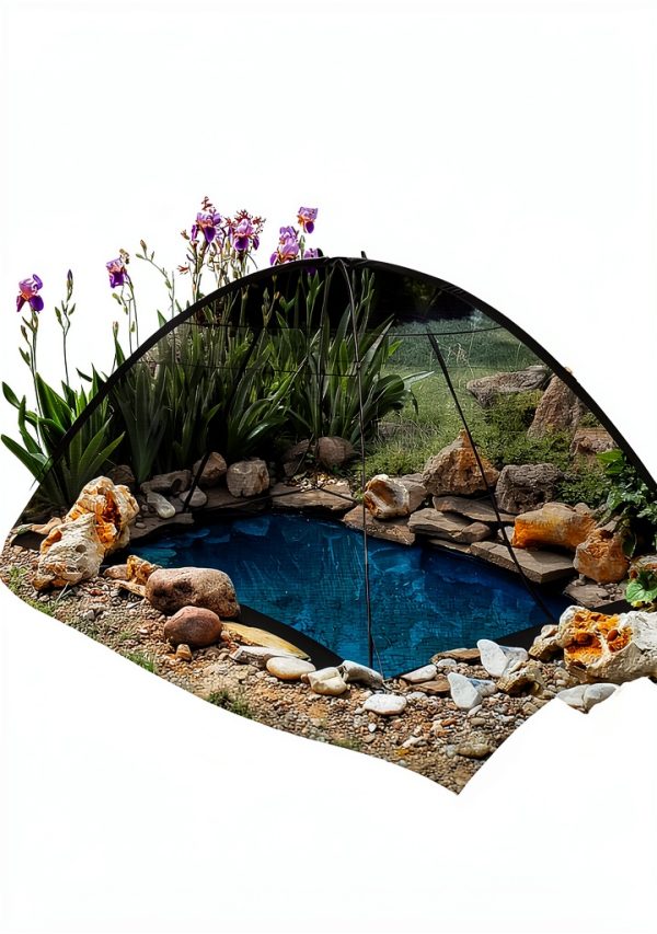 DEERFAMY Pond Netting Polyester Dome Cover Easy Access-0