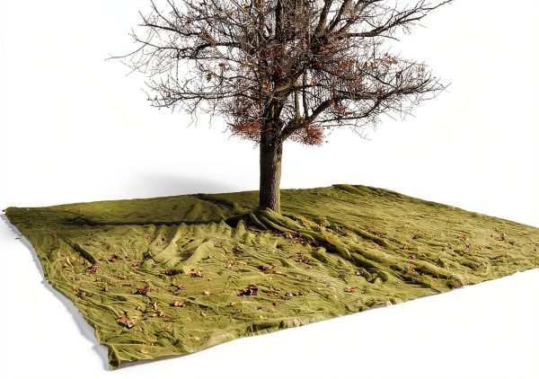 No Rake Net HDPE Leaf Collection Reusable Lawn Netting-5