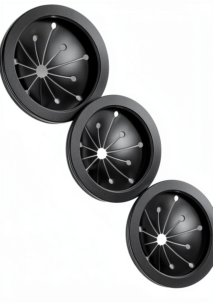 Topspeeder 3-1/8 In Black Compact Garbage Disposal Splash Guard