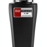 American Standard 1.25 HP Slim Black Garbage Disposal-0
