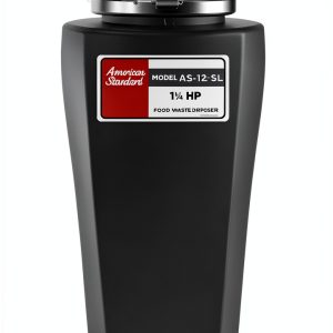 American Standard 1.25 HP Slim Black Garbage Disposal-0