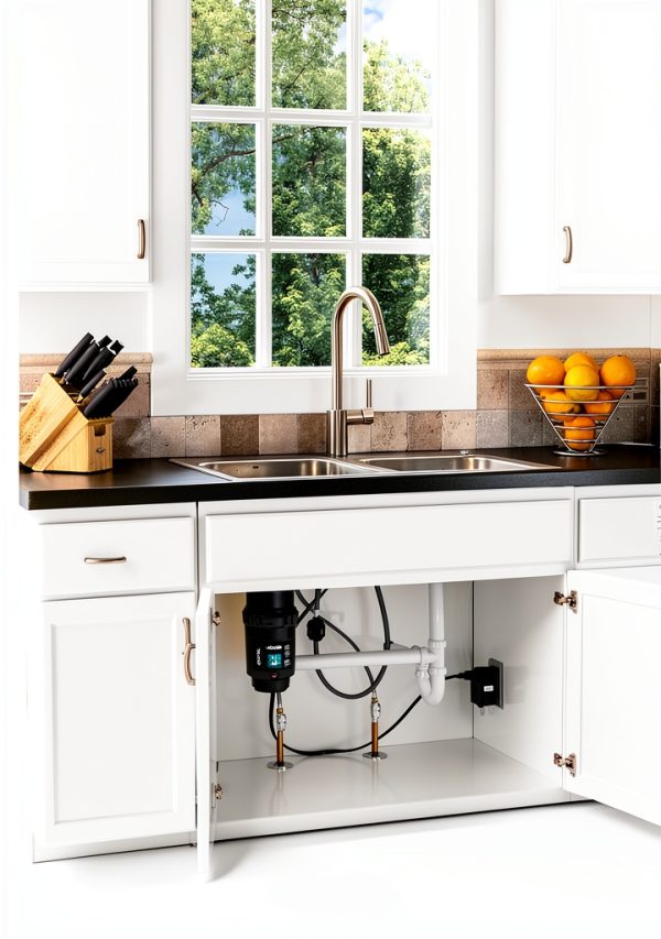 Moen 0.5 HP Compact Garbage Disposal for Kitchen Sink-11