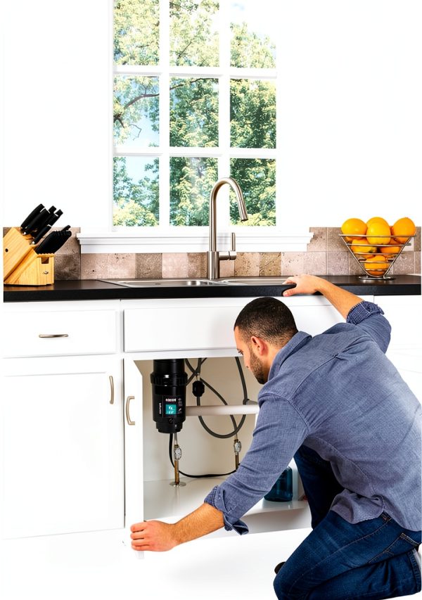 Moen 0.5 HP Compact Garbage Disposal for Kitchen Sink-12