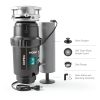 Moen 0.5 HP Compact Garbage Disposal for Kitchen Sink-4