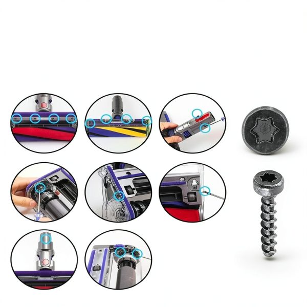 Screws for Dyson V6-V11 Power Pack Frexusuent 18 Piece Alloy Set-4