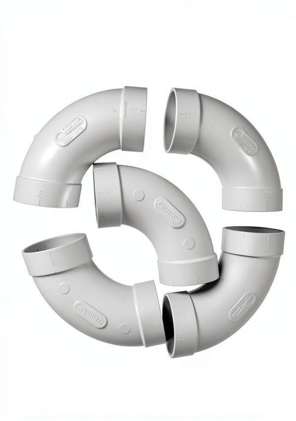 Central Vacuum 5 Pack 90 Degree Sweep Elbow PVC Vaculine 5510 X 5A-1