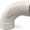 Central Vacuum 5 Pack 90 Degree Sweep Elbow PVC Vaculine 5510 X 5A-2