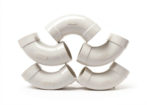 Central Vacuum 5 Pack 90 Degree Sweep Elbow PVC Vaculine 5510 X 5A-0