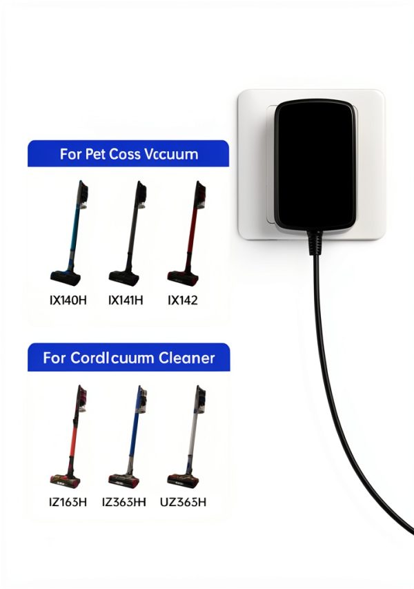 24.8V Charger Naubluvo for Shark Cordless Vacuum with 4.9FT Cord DK33-2